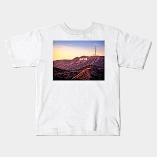 Landmark Hollywood Sign Kids T-Shirt